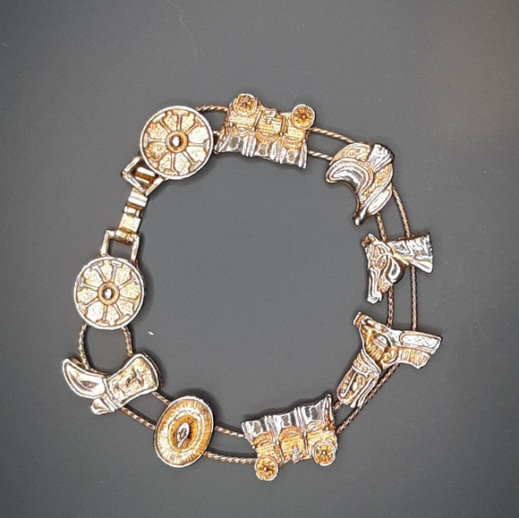 Vintage Western Themed Bracelet - Picture 1 of 4